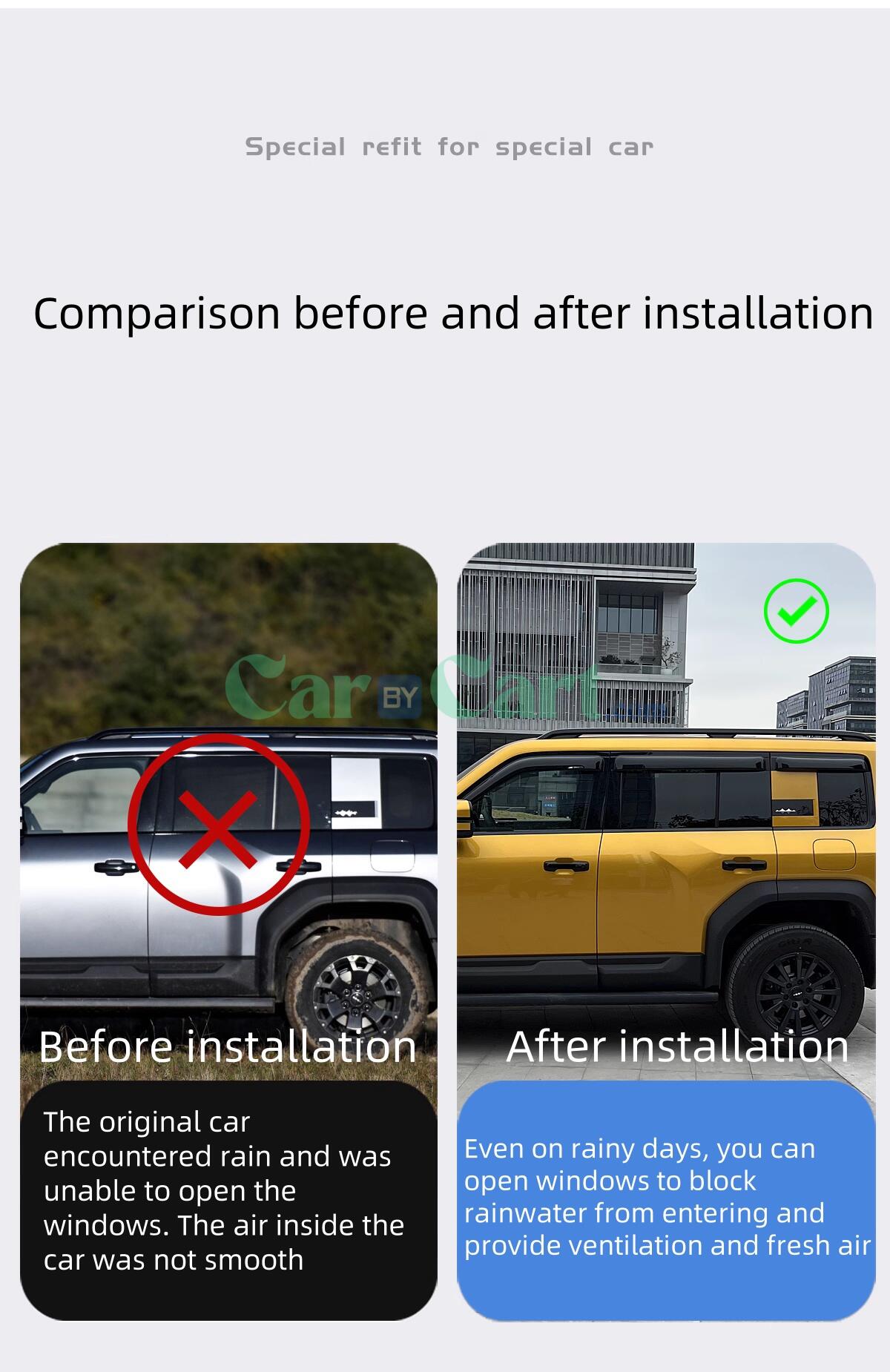 2025 ليوبارد 5 عندها نافذة جانبية لحجب المطر.