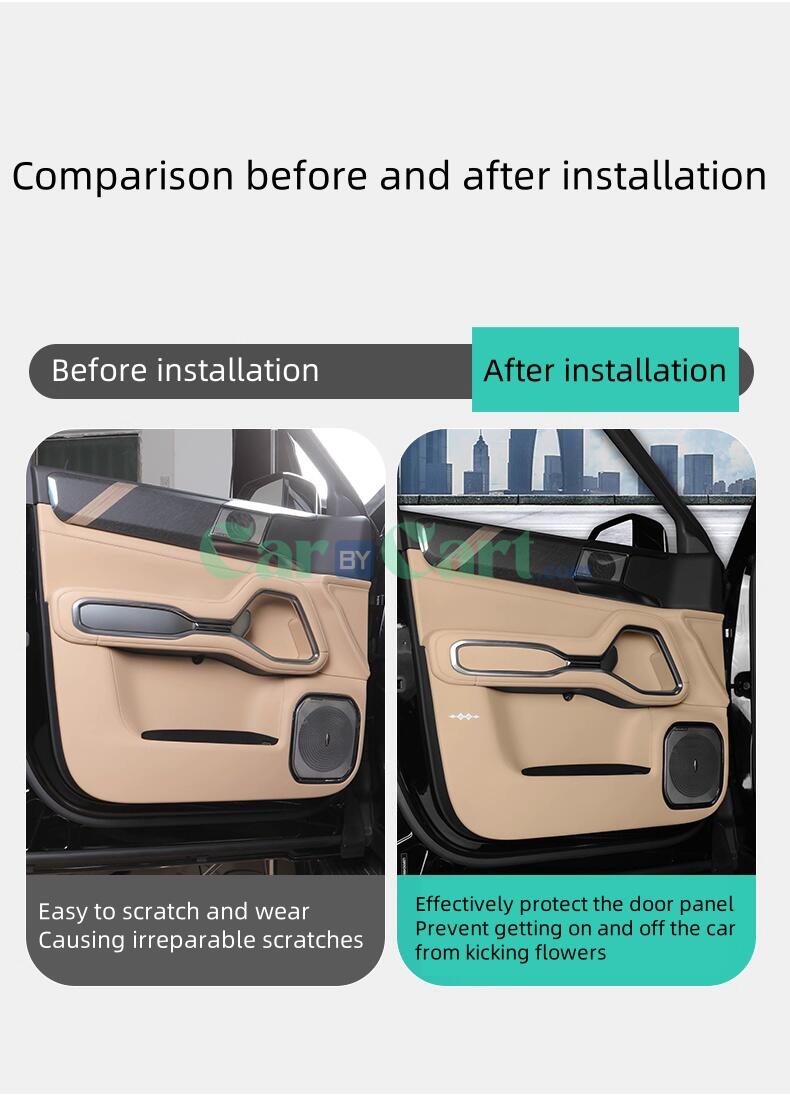 2025 Leopard 8 Leather anti kick pad for car door