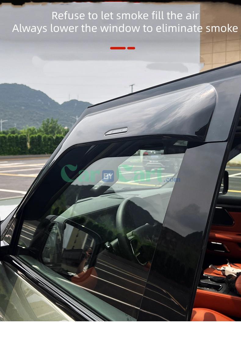 2025 روكس 01 لوحة طرفية لمنع مطر الشباك - مجموعة ٦ قطع