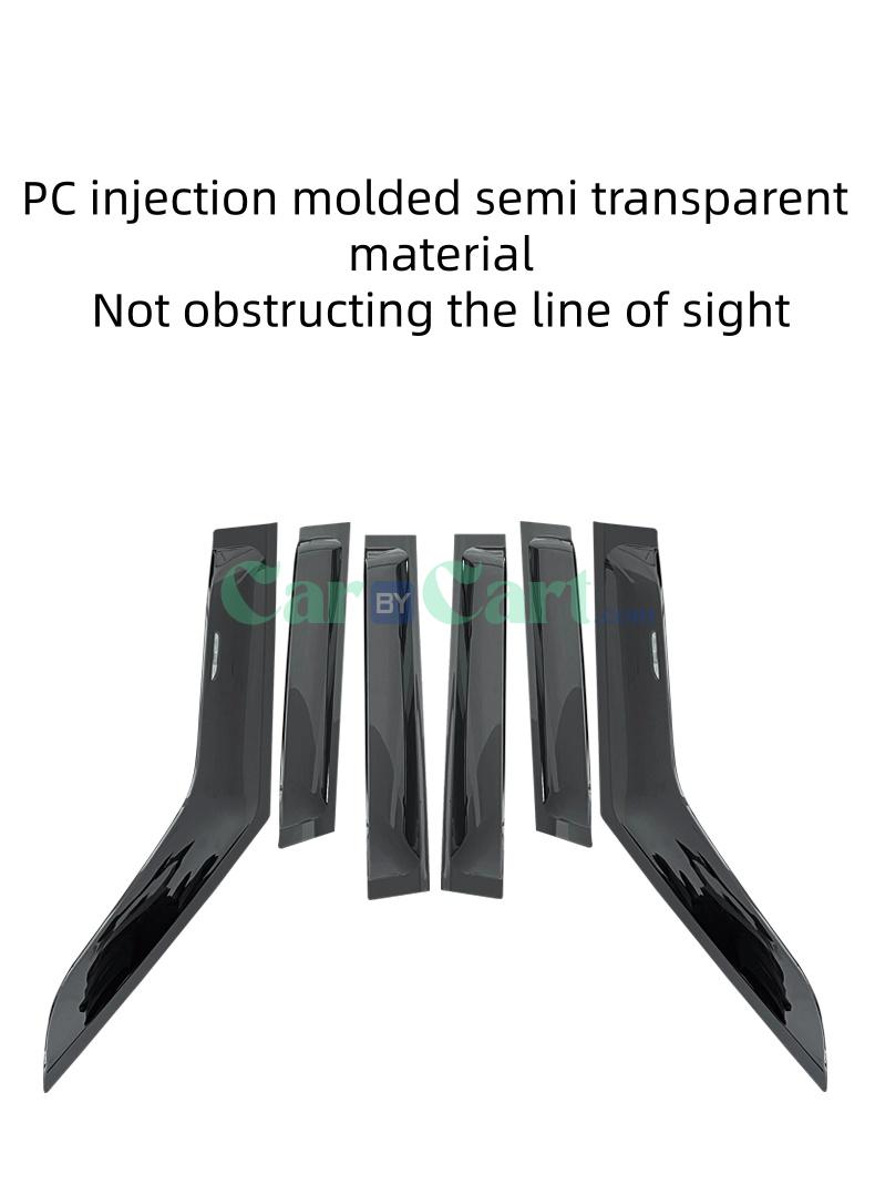 2025 روكس 01 لوحة طرفية لمنع مطر الشباك - مجموعة ٦ قطع