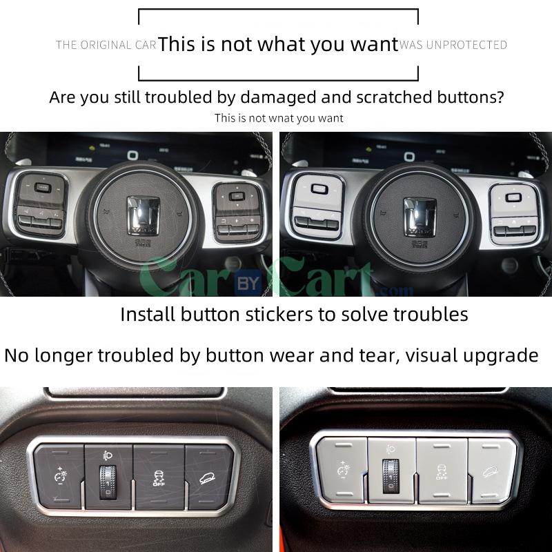 2025 TANK 300 HIT-4 Central control gear shift button sticker