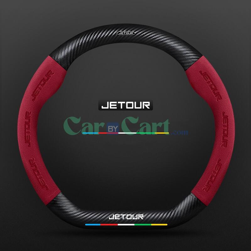 2024 Jetour x90plus Carbon fiber leather steering wheel cover